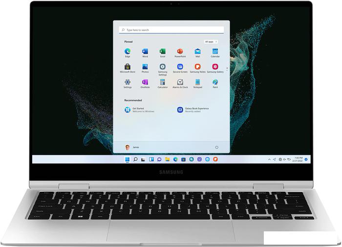 Ноутбук 2-в-1 Samsung Galaxy Book2 Pro 360 NP950QED-KB1US - фото