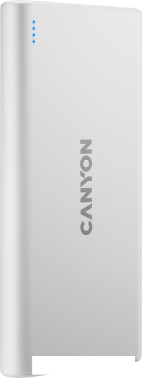 Внешний аккумулятор Canyon CNE-CPB1008W 10000mAh (белый) - фото