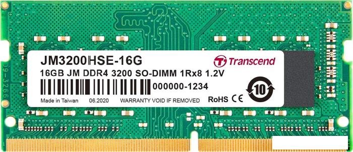 Оперативная память Transcend JetRam 32GB DDR4 SODIMM PC4-25600 JM3200HSE-32G - фото