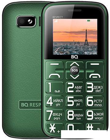 Мобильный телефон BQ-Mobile BQ-1851 Respect (зеленый) - фото