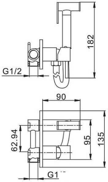 Гигиенический душ Haiba HB5515-7 - фото