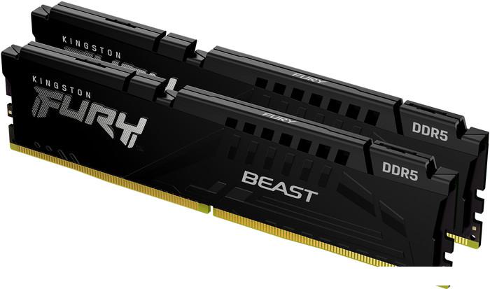 Оперативная память Kingston FURY Beast 2x8ГБ DDR5 6000 МГц KF560C30BBK2-16 - фото