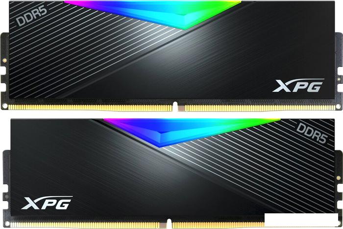 Оперативная память A-Data XPG Lancer RGB 2x16GB DDR5 PC5-41600 AX5U5200C3816G-DCLARBK - фото