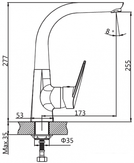 Смеситель AV Engineering AVCID4-B557 - фото