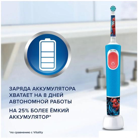 Электрическая зубная щетка Oral-B Vitality Pro 103 Kids Spiderman D103.413.2K - фото