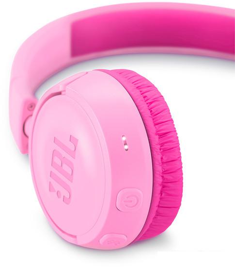 Наушники с микрофоном JBL JR300BT (розовый) - фото