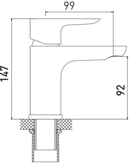 Смеситель Gross Aqua Space 6515288С - фото