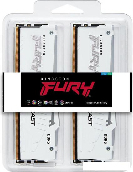 Оперативная память Kingston FURY Beast RGB 2x32ГБ DDR5 5200 МГц KF552C40BWAK2-64 - фото