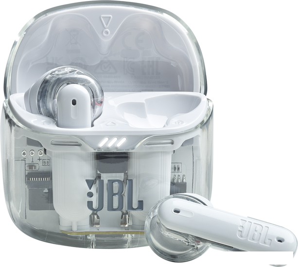 Наушники JBL Tune Flex Ghost (белый) - фото