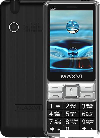 Кнопочный телефон Maxvi X900i (черный) - фото