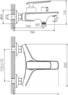 Смеситель Haiba HB60548-8 (белый) - фото