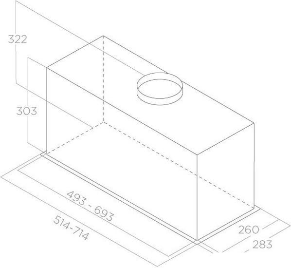 Кухонная вытяжка Elica Lane Sensor IX/A/72 PRF0188201 - фото