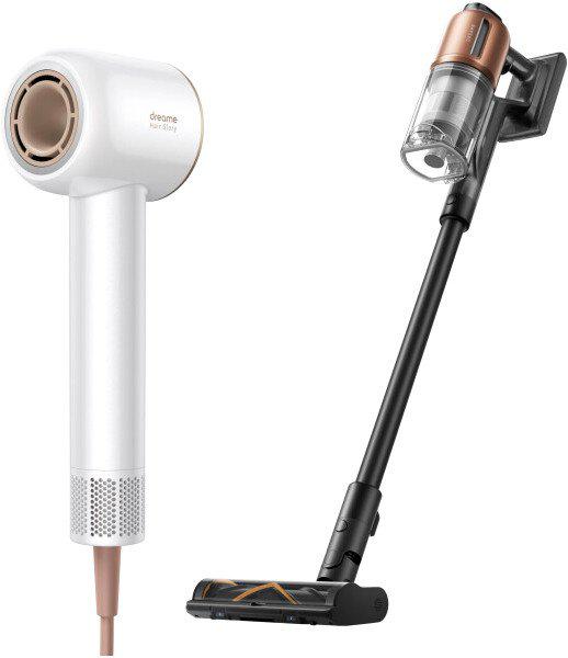 Пылесос Dreame Cordless Vacuum Cleaner Z20 VZV16A + Фен Dreame hairdryer Glory White AHD6A-WH (евровилка) - фото