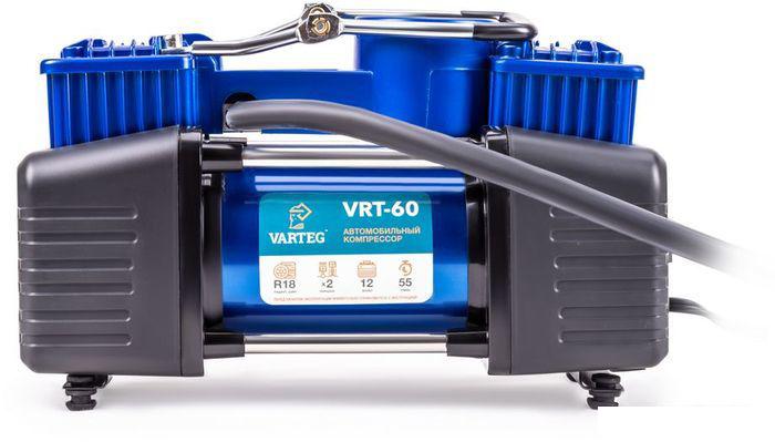 Автомобильный компрессор FoxWeld Varteg VRT 60 7214 (с набором аксессуаров) - фото