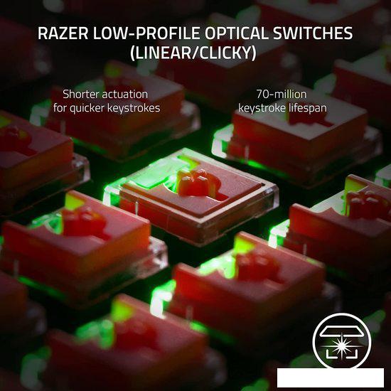 Клавиатура Razer Deathstalker V2 Pro Wireless (Razer Low Profile Optical Red) - фото