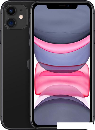 Смартфон Apple iPhone 11 128GB (черный) - фото