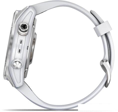 Умные часы Garmin Fenix 7S 42 мм (серебристый/белый) - фото