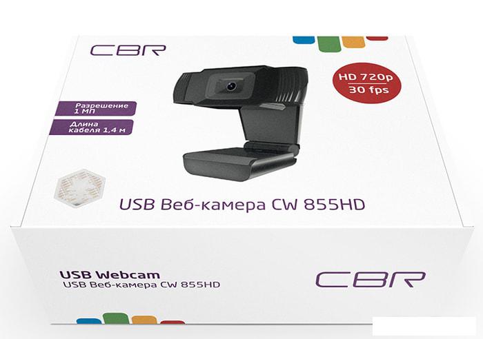Веб-камера CBR CW 855HD (чёрный) - фото