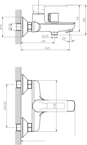 Смеситель Esko Belgrade BD 54 - фото