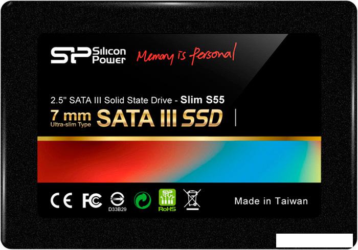 SSD Silicon-Power Slim S55 480GB (SP480GBSS3S55S25) - фото