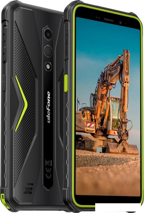 Смартфон Ulefone Armor X12 3GB/32GB (черный/зеленый) - фото