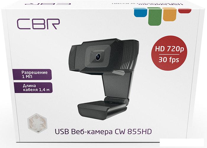 Веб-камера CBR CW 855HD (чёрный) - фото