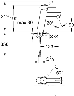 Смеситель Grohe Concetto 23451001 - фото