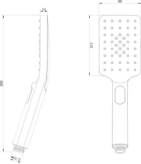 Душевая лейка Lemark LM8123C - фото