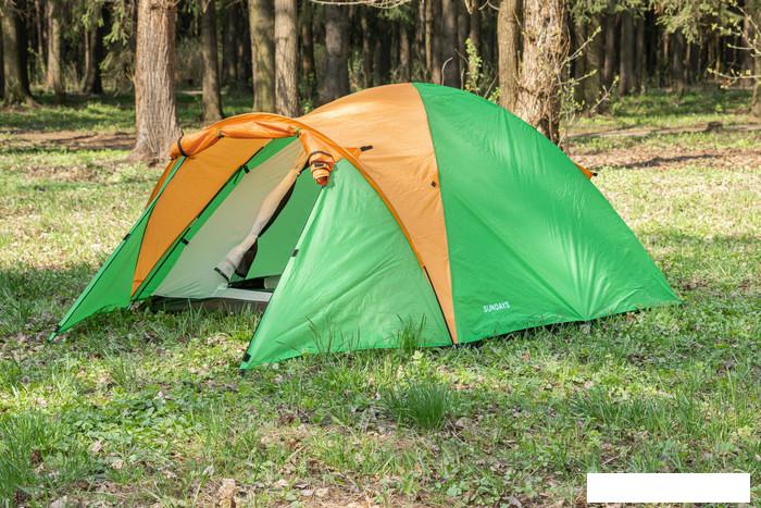 Треккинговая палатка Sundays ZC-TT010-3P v2 (зеленый/желтый) - фото
