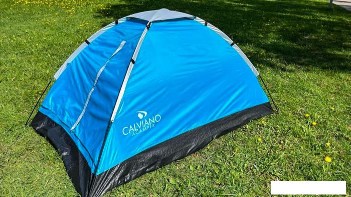 Треккинговая палатка Calviano Acamper Domepack 4 (бирюзовый) - фото