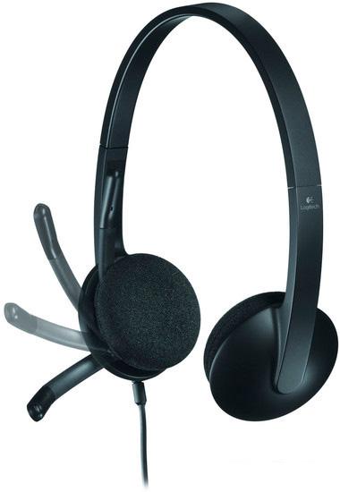 Наушники с микрофоном Logitech USB Headset H340 - фото