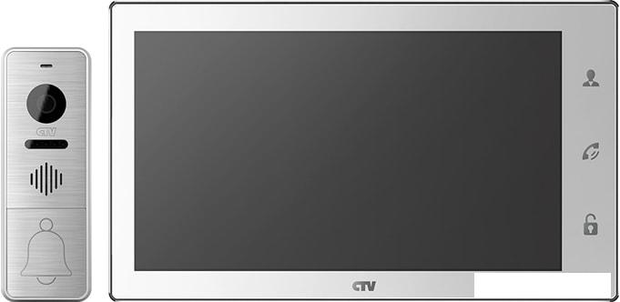 Комплект видеодомофона CTV DP4106AHD (белый) - фото