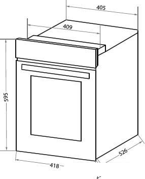 Электрический духовой шкаф HOMSair OEF451WH - фото