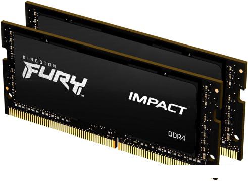 Оперативная память Kingston FURY Impact 2x16GB DDR4 SODIMM PC4-21300 KF426S15IB1K2/32 - фото