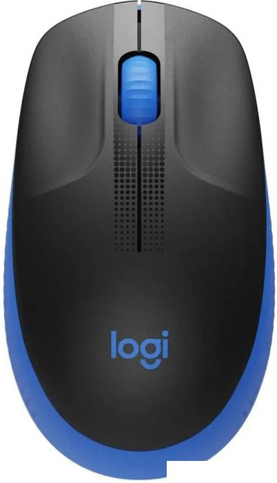 Мышь Logitech M191 (черный/синий) - фото