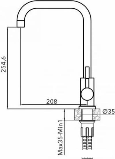 Смеситель AV Engineering AVZAR4-B304GT-736 - фото