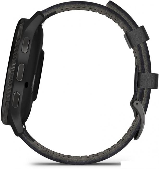 Умные часы Garmin Venu 3 (черный, с кожаным ремешком) - фото