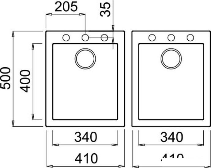 Кухонная мойка Elleci Quadra 200 Black K86 - фото