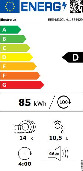 Встраиваемая посудомоечная машина Electrolux EEM48300L - фото