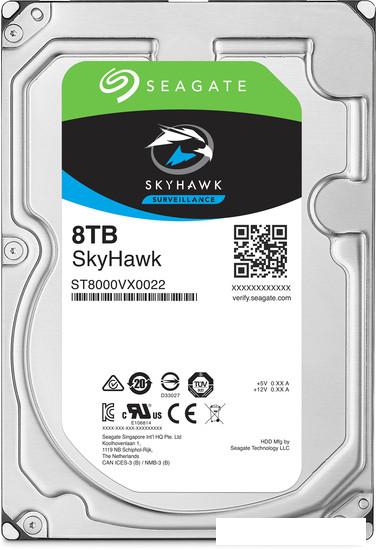 Жесткий диск Seagate Skyhawk 8TB ST8000VX004 - фото