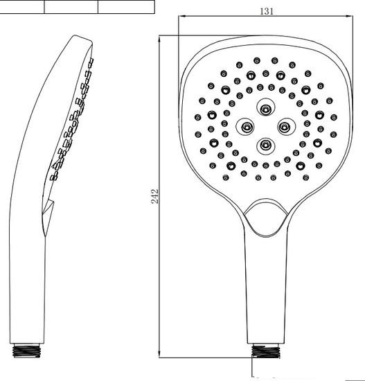 Душевая лейка Maxonor Pure Life PL23 - фото