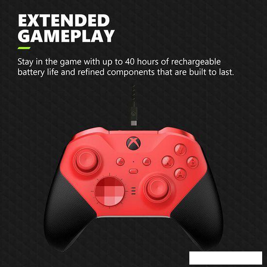 Геймпад Microsoft Xbox Elite Wireless Series 2 Core (красный) - фото