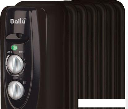 Масляный радиатор Ballu Classic black BOH/CL-07BRN 1500 - фото