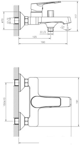 Смеситель Decoroom DR23036 - фото