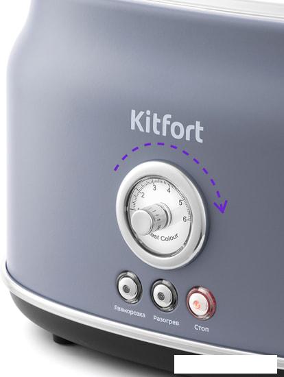 Тостер Kitfort KT-2038-3 (серый) - фото