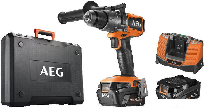 Ударная дрель-шуруповерт AEG Powertools BSB 18C3BL-402C 4935478938 (с 2-мя АКБ 4 Ач, кейс) - фото