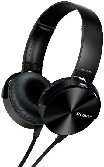 Наушники Sony MDR-XB450AP (черный) - фото