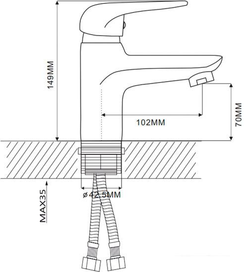 Смеситель Ekko E10102 - фото