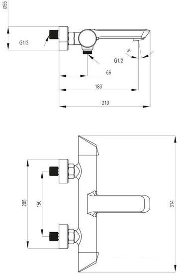 Смеситель Deante Arnika BQA N11M - фото