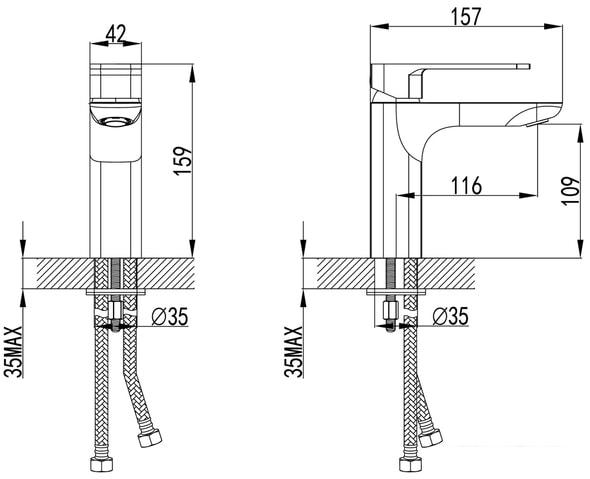 Смеситель IDDIS Slide SLIWT00i01 - фото